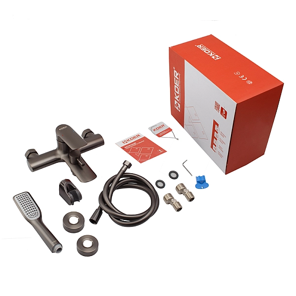 Змішувач для ванни з коротким виливом Koer KB-40028-07 (KR5308) - Фото - 5