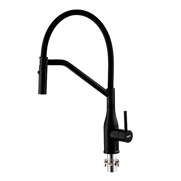 Змішувач для кухні Koer KI-70026-05 з чорним силіконовим виливом (KR5210) - Фото - 4