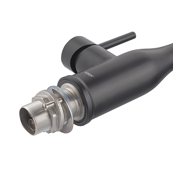 Змішувач для кухні Koer KI-70026-05 з чорним силіконовим виливом (KR5210) - Фото - 8