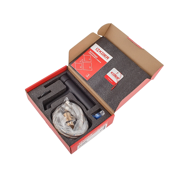 Змішувач для умивальника Koer KB-10029-05 Колір чорний (KR5487) - Фото - 6