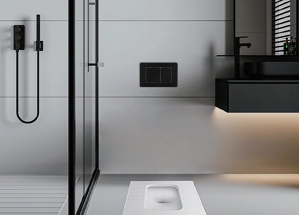 Панель змиву KOER KT-0602-05 пластикова, кнопка квадратна (KR5181) - Фото - 4