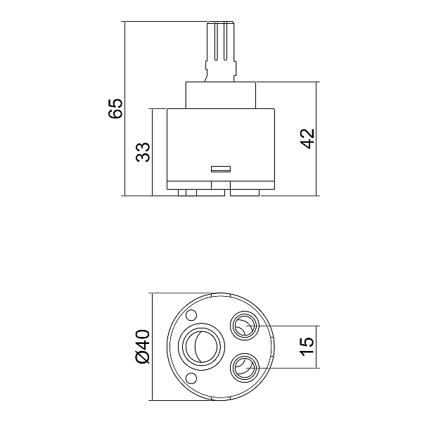 Картридж для змішувача Lidz Repair 40 (k40) LDREP4025840 - Фото - 2