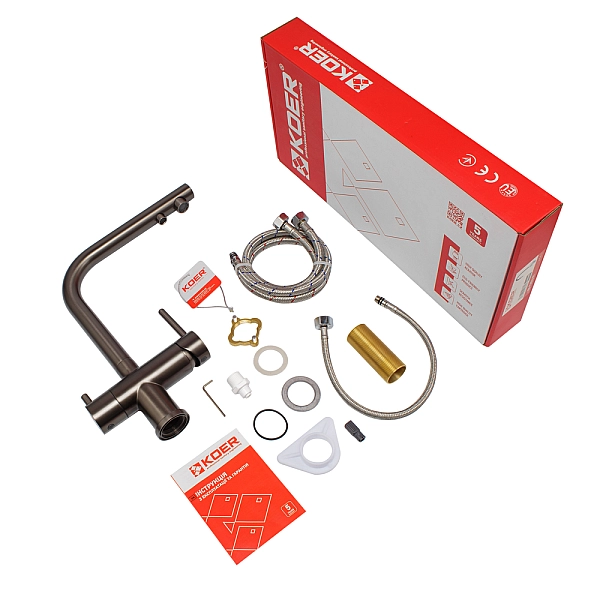 Змішувач для кухні з виходом для питної води KOER KB-72001-07 (KR3393) - Фото - 6