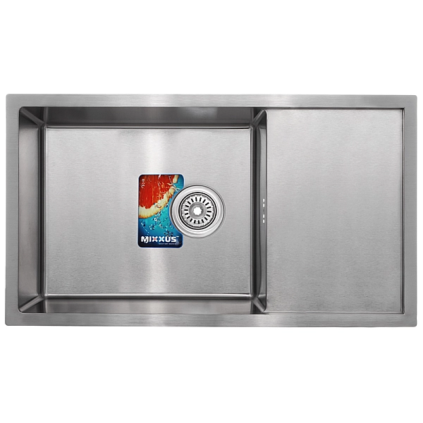 Набір Mixxus SET-7844-200x1.0-Satin (мийка + змішувач + диспенсер + сушка для посуду) (MX0582) - Фото - 3