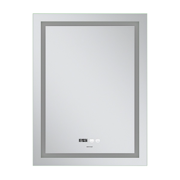 Дзеркало Mixxus Premium FLASH MR21-60x80 з Led Touch, Anti-fog, димером, регулятором яскравості, годинником (MP6617) - Фото - 6