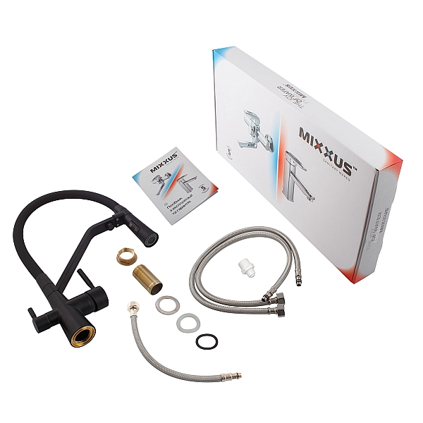 Змішувач для кухні Mixxus Premium Magnet 021 BLACK REFL.BLACK (MI6974) - Фото - 6