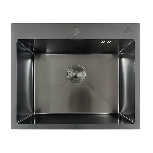 Мийка MIXXUS MH6050 DECOR GRAPHITE (MH6050 DECOR NANO-BLACK) (3.0/0.8) з нерж. сталі (колір графіт) (MX1934)