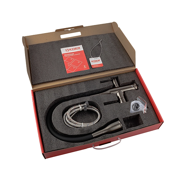 Змішувач для кухні Koer KI-72024-07 з виходом для питної води (нерж. сталь) (KR5013) - Фото - 4