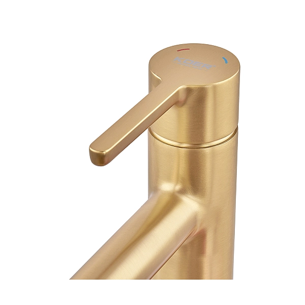 Змішувач для умивальника високий Koer KB-11029-12 Колір матове золото (KR5502) - Фото - 6