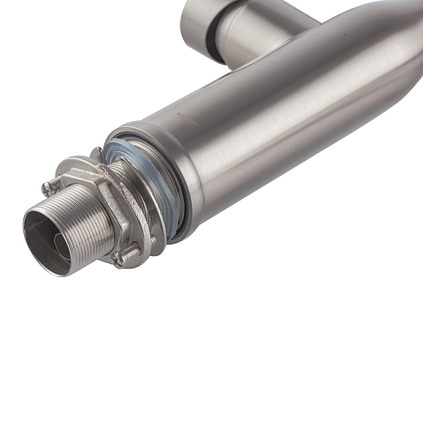 Кухонний змішувач з силіконовим виливом KOER KI-70005-02 (нерж. сталь) (KR3388) - Фото - 9