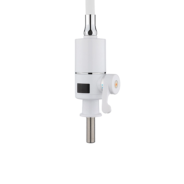 Проточный кран-водонагреватель с гибким изливом для кухни Lidz Warm 065 LDWAR065WHI49097 White/White - Фото - 5
