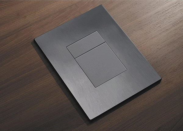 Панель змиву пластикова Koer KT-0607-07 157x198x3mm, кнопка квадратна (KR5345) - Фото - 3