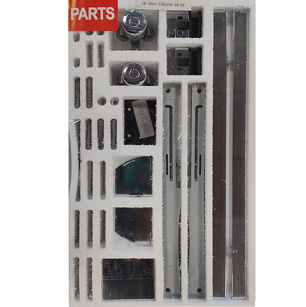 Двері в нішу Koer SR SD05-120x200-TR-01 прозоре скло Easy Clean 6мм, хром (KR5405) - Фото - 22