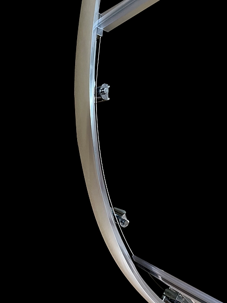 Душова кабіна без піддону Koer SR SC04-100x100x195-TR-01 прозоре скло Easy Clean 5мм, хром (KR5361) - Фото - 7