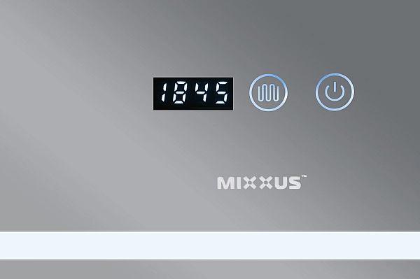 Дзеркало Mixxus WARM MR02-120x80 з Led Touch, Anti-fog, димером, регулятором яскравості, годинником (MI6001) - Фото - 13