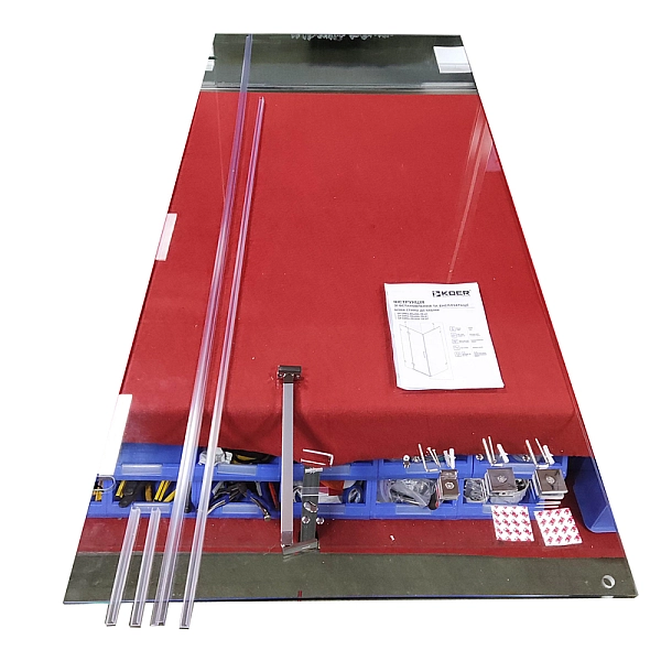 Бічна стінка до кабіни Koer SR SW04-90x200-TR-01 прозоре скло Easy Clean 10мм, хром (KR5390) - Фото - 32