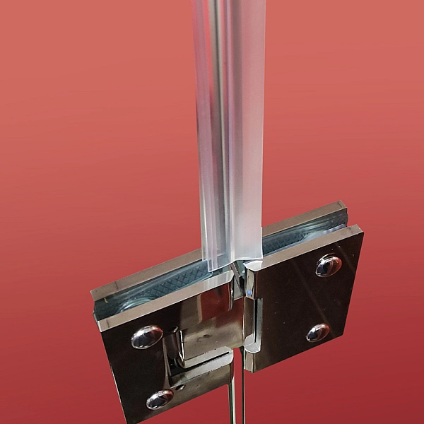 Бічна стінка до кабіни Koer SR SW04-90x200-TR-01 прозоре скло Easy Clean 10мм, хром (KR5390) - Фото - 3