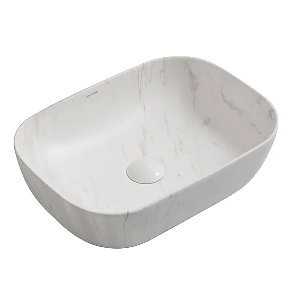 Раковина накладна Mixxus Premium DIVERSE-0112 MARBLE 455х325х135mm (MP6543)