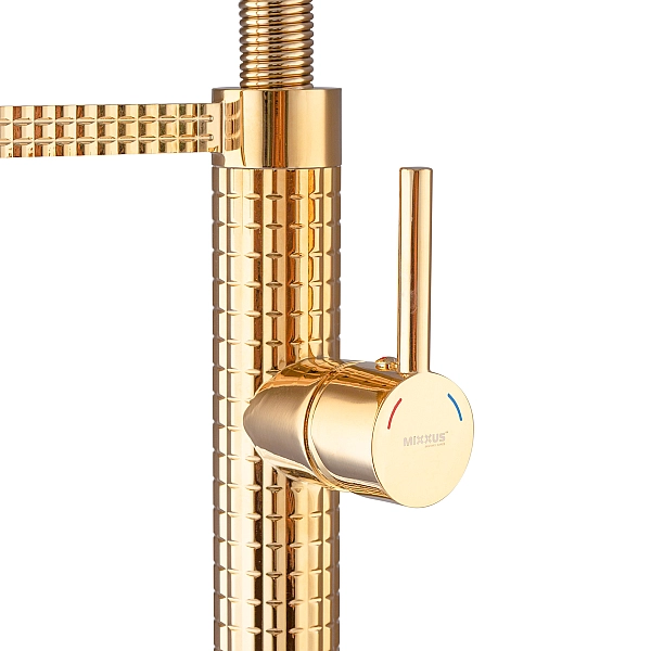 Змішувач для кухні Mixxus Premium Spark 017 GOLD (MI6972) - Фото - 7