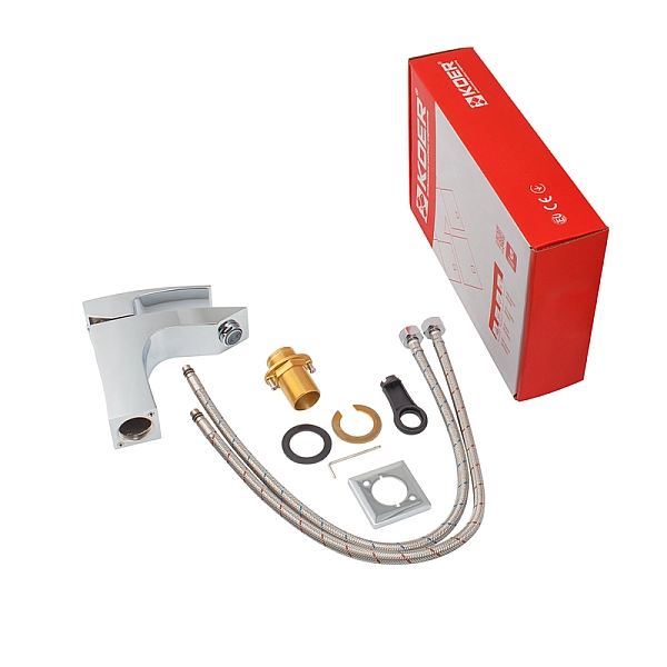 Змішувач для умивальника Koer KB-10007-01 (Колір хром) (KR3438) - Фото - 8