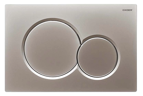 Панель змиву KOER KT-0601-14 пластикова, кнопка кругла (KR5177) - Фото - 2