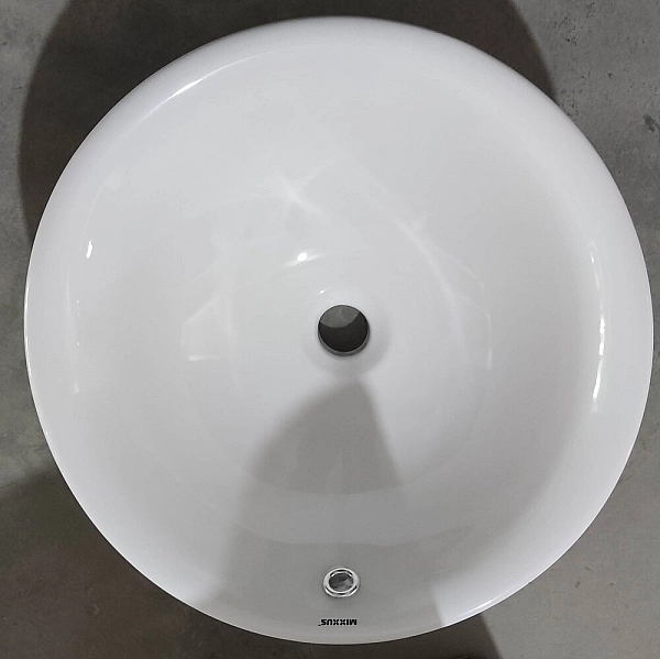 Раковина врізна на стільницю MIXXUS PREMIUM TOPPER-1601 470х470х180mm з переливом (MP6571) - Фото - 3