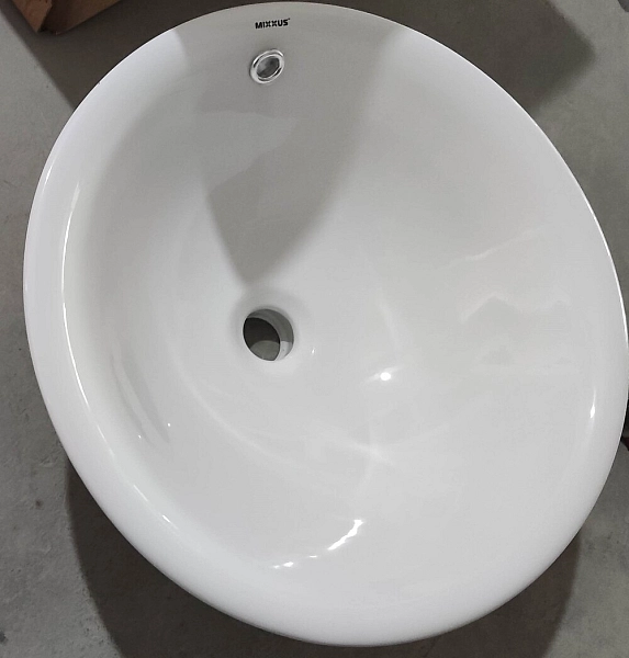 Раковина врізна на стільницю MIXXUS PREMIUM TOPPER-1601 470х470х180mm з переливом (MP6571) - Фото - 6