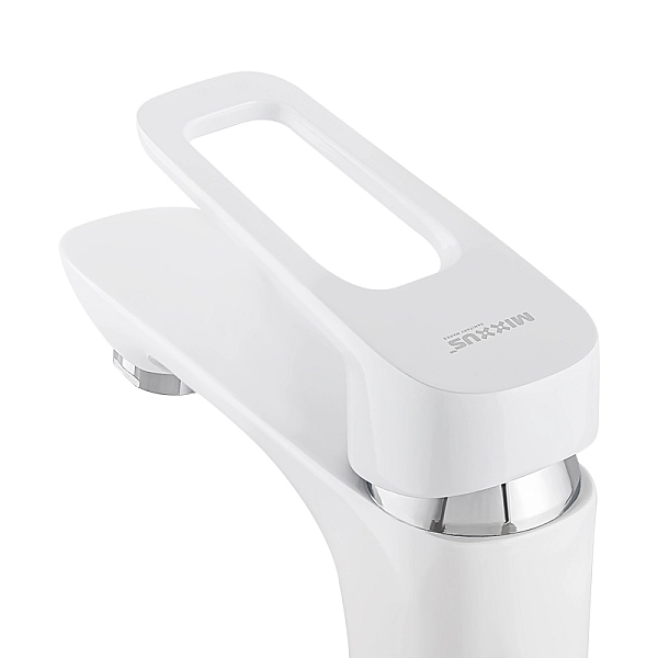 Змішувач для умивальника Mixxus Nevada 001 Nut Білий (MI5798) - Фото - 2