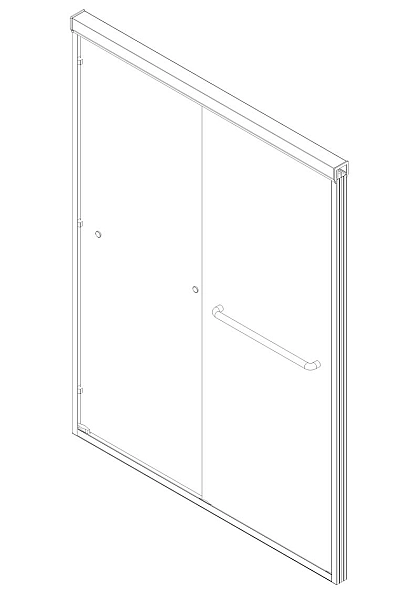 Двері в нішу Koer SR SD03-140x200-TR-01 прозоре скло Easy Clean 8мм, хром (KR5385) - Фото - 10