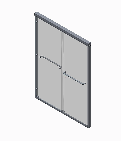 Двері в нішу Koer SR SD03-140x200-TR-01 прозоре скло Easy Clean 8мм, хром (KR5385) - Фото - 3