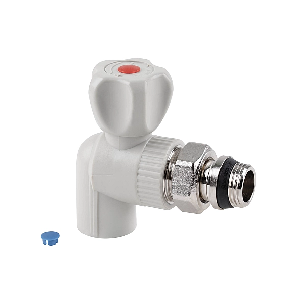 Кран кульовий радіаторний PPR Thermo Alliance 20х1/2" кутовий