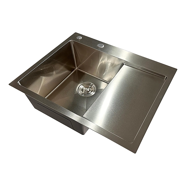 Мийка з нержавіючої сталі Mixxus MH6350L Nano-Silver (3.0/0.8) колір нержавійка (MI7044) - Фото - 3