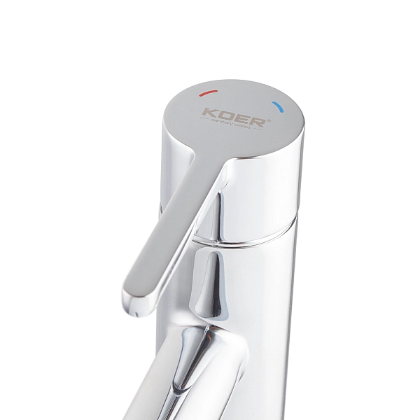 Змішувач для умивальника високий Koer KB-11029-01 Колір хром (KR5479) - Фото - 3