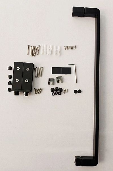 Душова кабіна без піддону Mixxus Premium BEVEL SC01-100x80x195-TR Black прозоре скло 6мм (MI6870) - Фото - 2