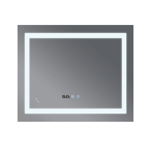 Дзеркало Mixxus WARM MR02-80x80 з Led Touch, Anti-fog, димером, регулятором яскравості, годинником (MI6934) - Фото - 12
