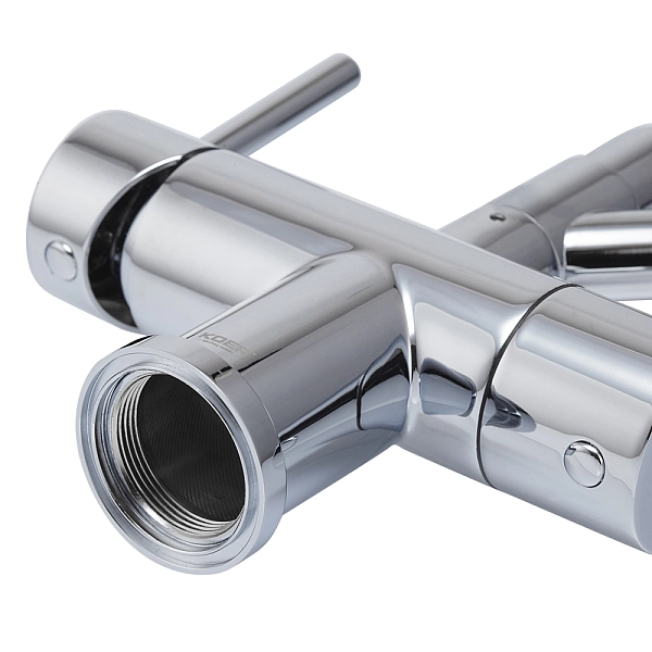 Кухонний змішувач з силік. виливом і вих. для питної води KOER KB-72006-01 (KR3379) - Фото - 7