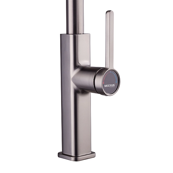 Змішувач для кухні з висувним виливом Mixxus Premium HAMMER 014 GRAPHITE (MI6955) - Фото - 9