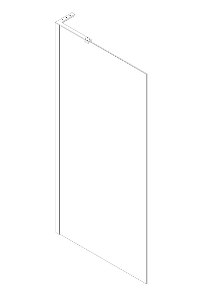 Душова перегородка Koer SR SP02-100x200-TR-12 Walk-In проз.скло Easy Clean 8мм, матове золото (KR5396) - Фото - 23