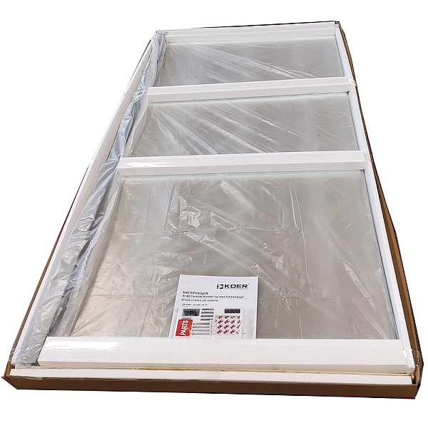 Бічна стінка до кабіни Koer SR SW01-90x200-TR-01 прозоре скло Easy Clean 8мм, хром (KR5381) - Фото - 21