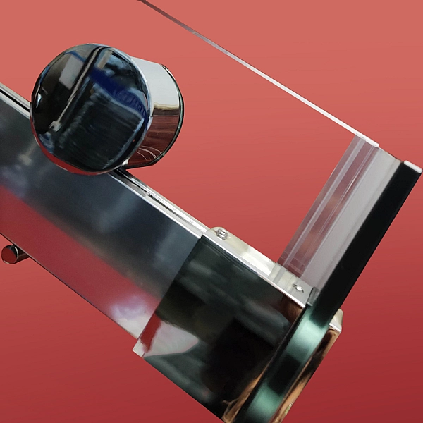 Бічна стінка до кабіни Koer SR SW01-90x200-TR-01 прозоре скло Easy Clean 8мм, хром (KR5381) - Фото - 6