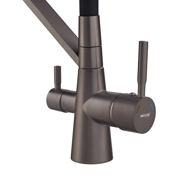 Змішувач для кухні Mixxus Premium Magnet 021 GRAPHITE REFL.BLACK (MI6975) - Фото - 2