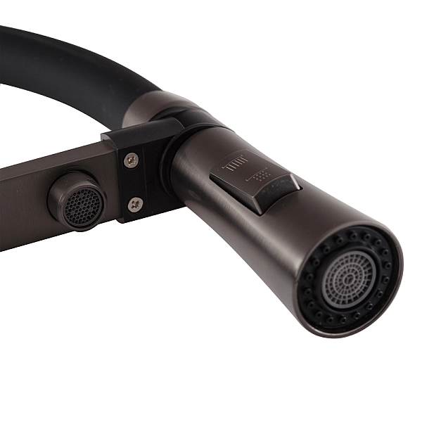 Змішувач для кухні Mixxus Premium Magnet 021 GRAPHITE REFL.BLACK (MI6975) - Фото - 6