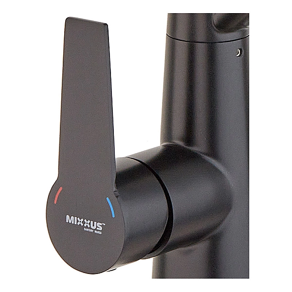 Кухонний змішувач із чорним силіконовим виливом Mixxus FUL-021 (з вих.для питної води) (MI6021) - Фото - 3