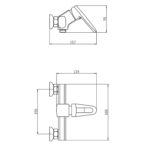 Змішувач для душа Mixxus Pegas 003 (MI6246) - Фото - 2