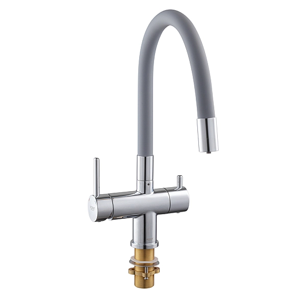 Кухонний змішувач з силік. виливом і вих. для питної води KOER KB-72002-01 (KR3383) - Фото - 8