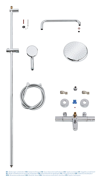 Душова система з термостатом для душа Grohe New Tempesta Cosmop. System (26223001) - Фото - 4