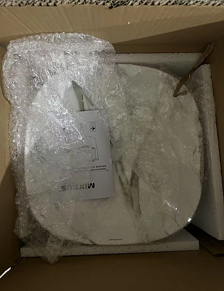 Раковина накладна Mixxus Premium DIVERSE-0104 MARBLE 370х370х135mm (MP6537) - Фото - 6