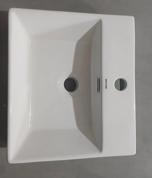 Раковина підвісна Mixxus Premium QUADRO-0205 410х360х130mm з отвором під змішувач та переливом (MP6508) - Фото - 8