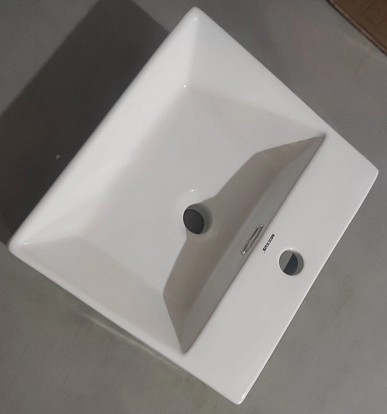 Раковина підвісна Mixxus Premium QUADRO-0205 410х360х130mm з отвором під змішувач та переливом (MP6508) - Фото - 7