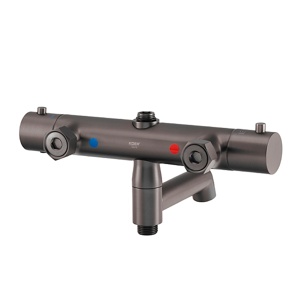 Душова колонна з термостатичним змішувачем Koer KB-57029-07 3 функції, колір графіт (KR5498) - Фото - 4